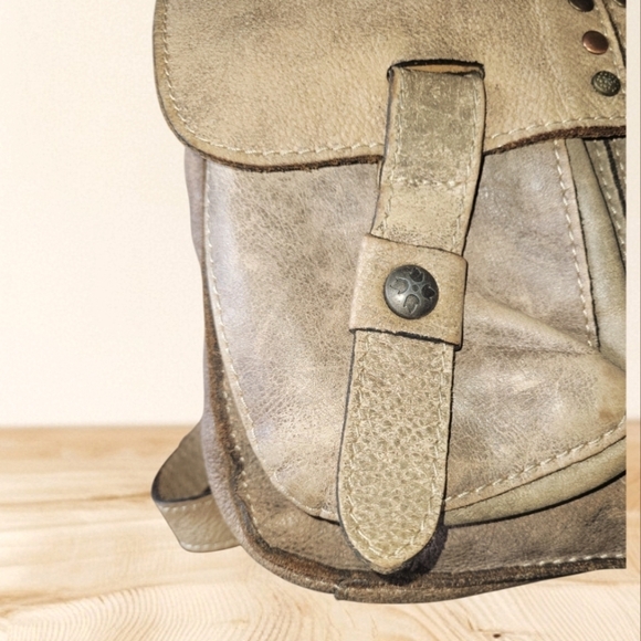 Patricia Nash Armeno Stylish Tan Leather Studded Rustic Travel  Backpack main image 12
